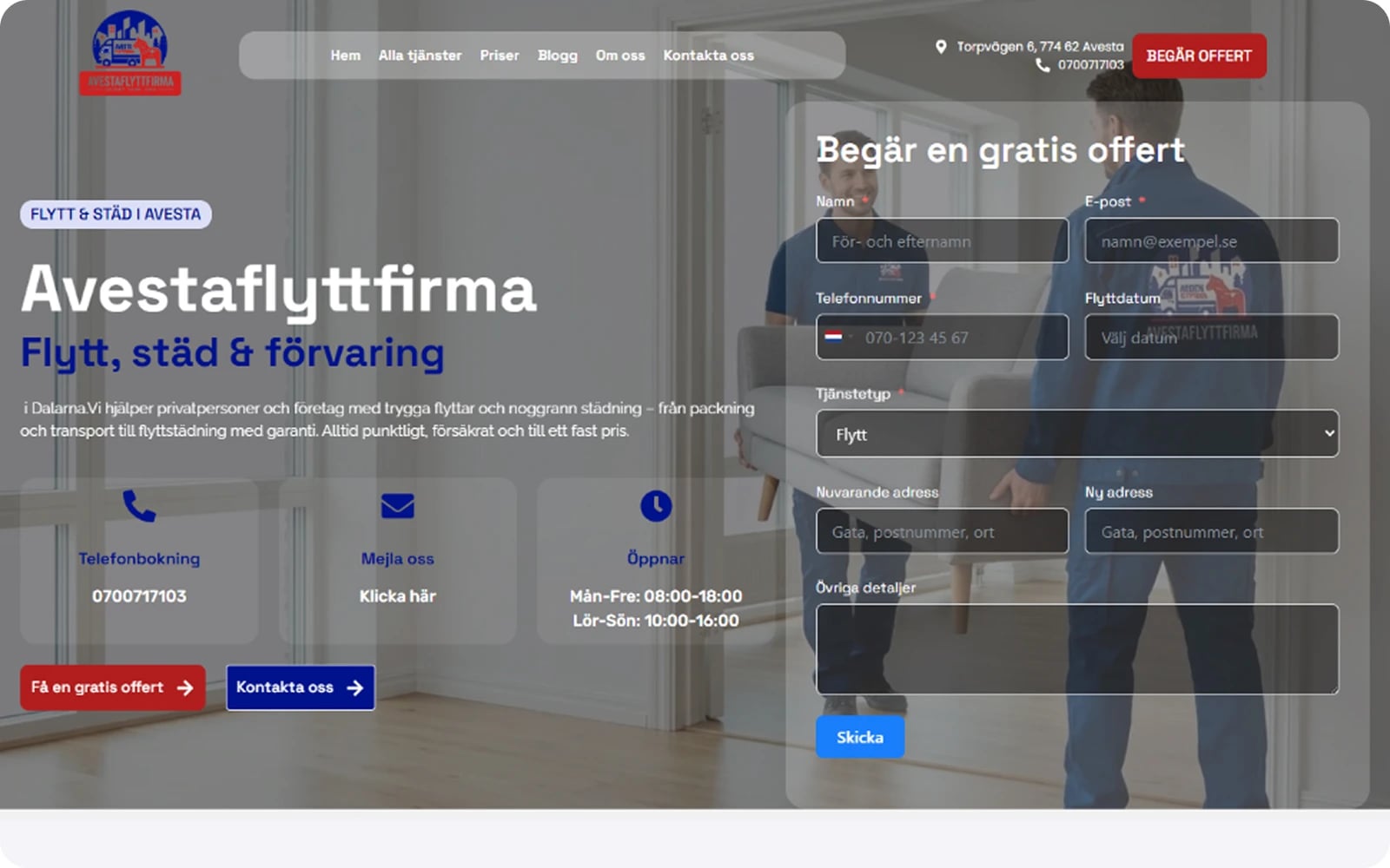 Avestaflyttfirma – Moving & Cleaning Services