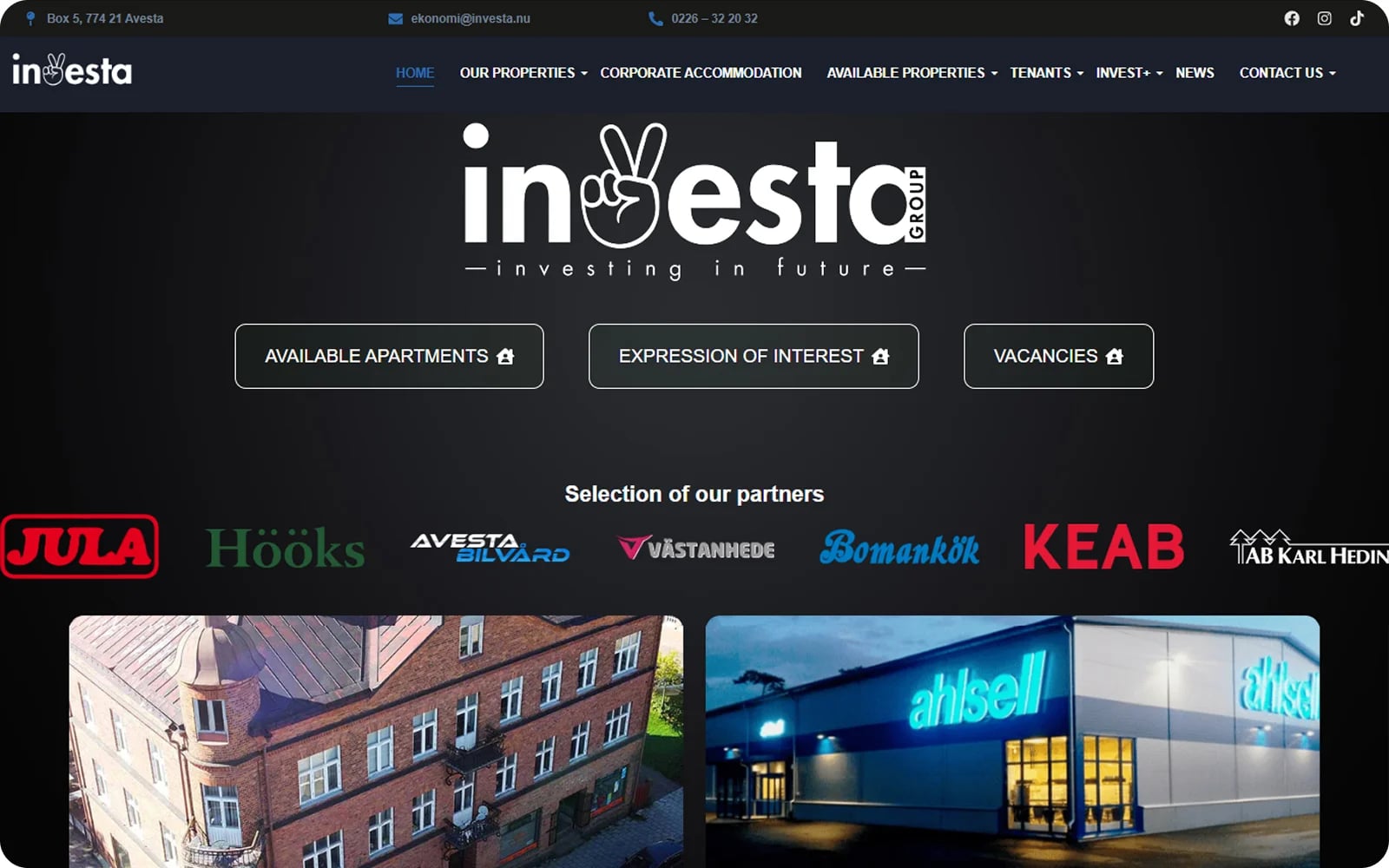 Investa – Property Rental Platform for Southern Dalarna