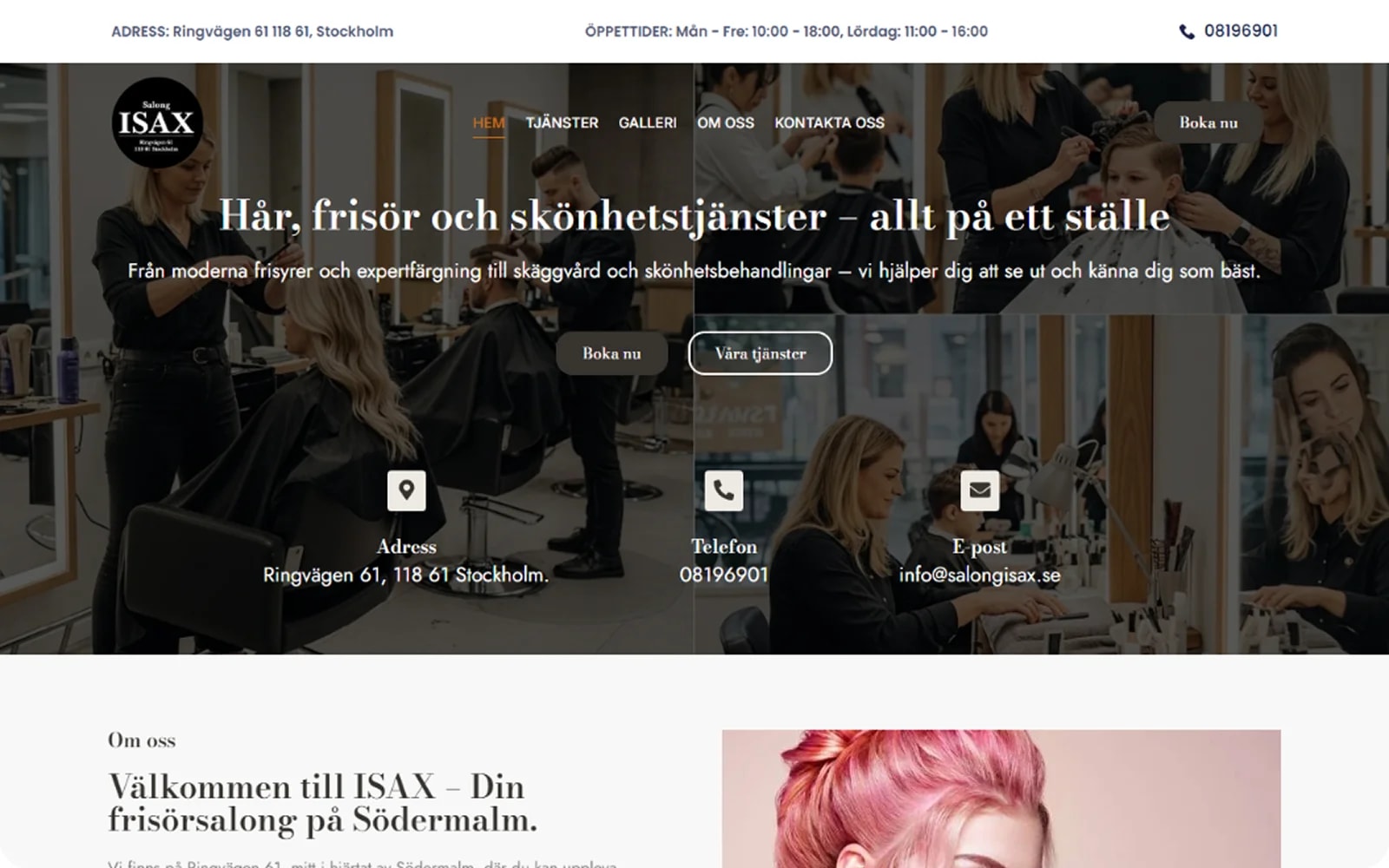 Salong ISAX – Frisörsalong på Södermalm cover