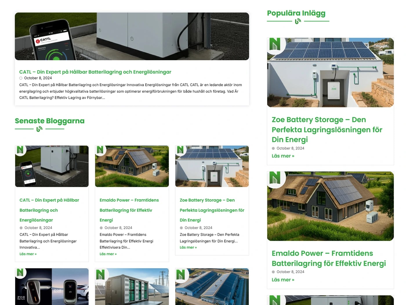 Nordeway AB – Renewable Energy & Battery Storage Solutions Website — gallery image 2