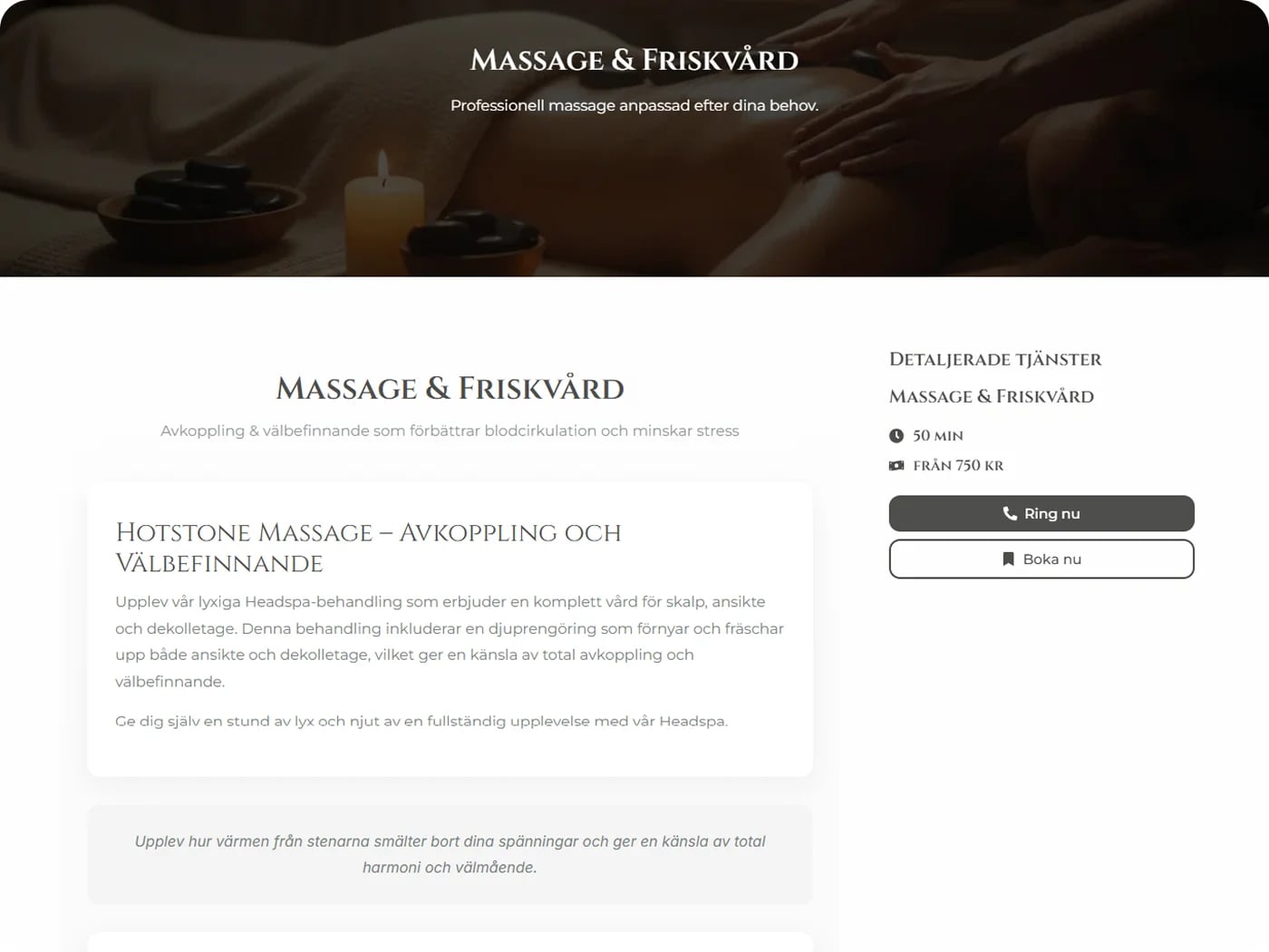 Stylisten Skönhetssalong – Beauty Salon Website — gallery image 4