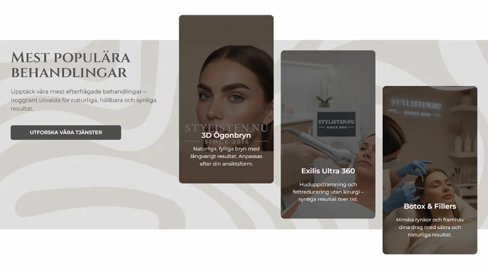 Stylisten Skönhetssalong – Beauty Salon Website — gallery image 6